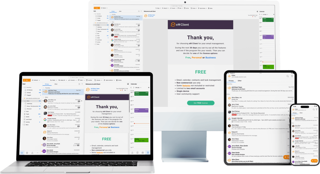 Επαγγελματικό Email που Απλά Λειτουργεί. the best email client for Windows, macOS, Android and iOS for professionals and home users